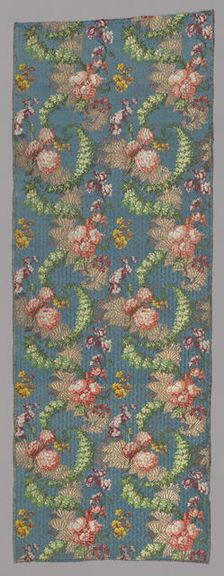 Length of Woven Silk, France, 1735-45. Creator: Design in the Style of Jean Baptiste Pillement