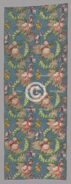 Length of Woven Silk, France, 1735-45. Creator: Design in the Style of Jean Baptiste Pillement.