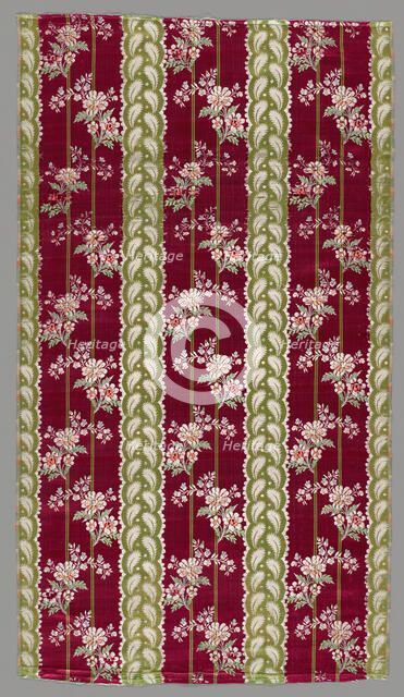 Length of Woven Silk, Lyon, 1770-75. Creator: Unknown.
