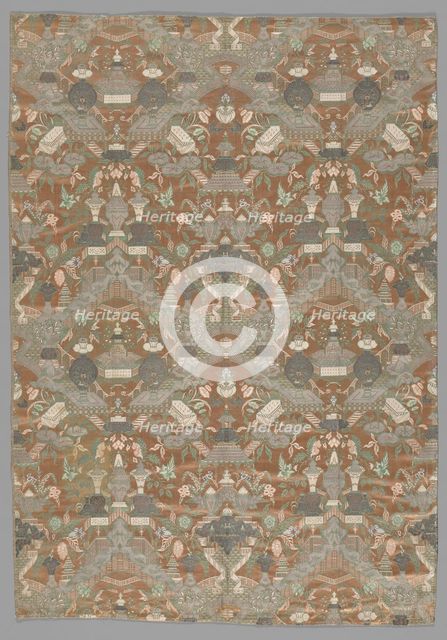 Length of Woven Silk, Netherlands, 1730s. Creator: Unknown.