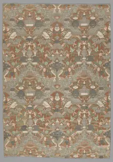 Length of Woven Silk, Netherlands, 1730s. Creator: Unknown