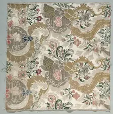 Lengths of Silk Textile, 1700s. Creator: Unknown