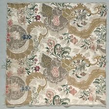 Lengths of Silk Textile, 1700s. Creator: Unknown