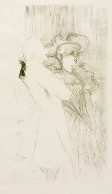 Lender and Auguez in "The Song of Fortune", 1895. Creator: Henri de Toulouse-Lautrec (French, 1864-1901)