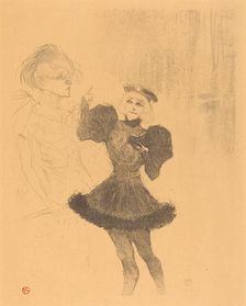 Lender and Lavalliere in "Le fils de l'Aretin" (Lender et Lavallière dans "Le fils de l'Arétin"), 18 Creator: Henri de Toulouse-Lautrec