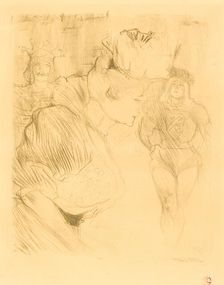 Lender Bowing (Lender saluant), 1895. Creator: Henri de Toulouse-Lautrec