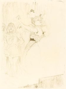 Lender Dancing the Bolero in "Chilperic" (Lender dansant le pas du boléro dans "Chilpéric"), 1895. Creator: Henri de Toulouse-Lautrec