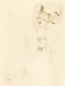 Lender Full Face in "Chilperic" (Lender de face dans "Chilpéric"), 1895. Creator: Henri de Toulouse-Lautrec
