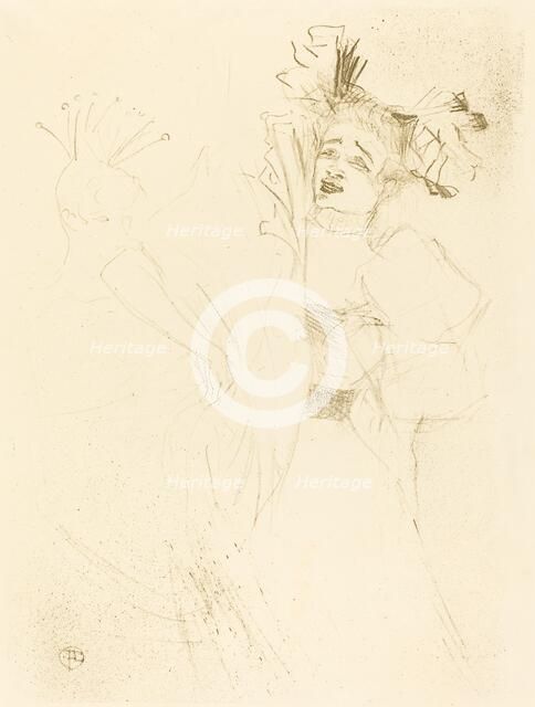 Lender Full Face in "Chilperic" (Lender de face dans "Chilpéric"), 1895. Creator: Henri de Toulouse-Lautrec.