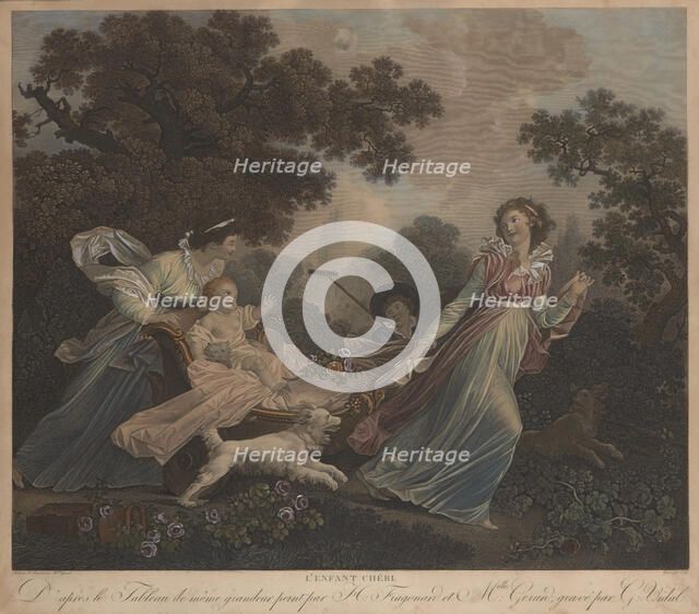 L'Enfant Chéri (The Darling Child). Creator: Vidal, Gérard (1742-1801).