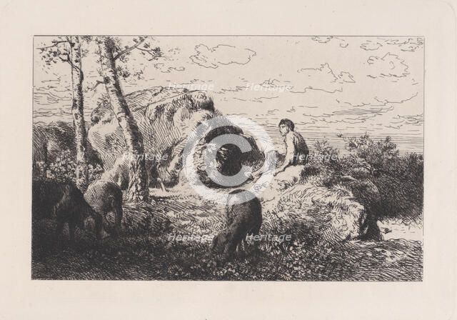 L'Enfant Prodigue, ca. 1868. Creator: Charles Emile Jacque.