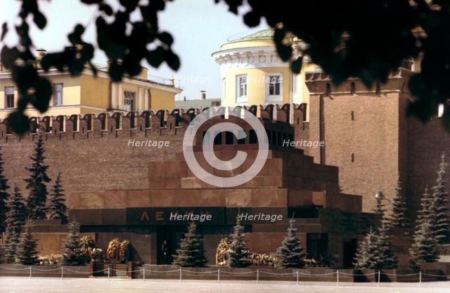 Lenin's mausoleum, Red Square, Moscow, 1980. Artist: Unknown