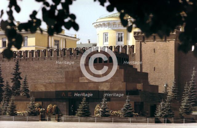 Lenin's mausoleum, Red Square, Moscow, 1980. Artist: Unknown