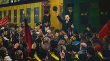 Lenin's Arrival at the Finland Station in Petrograd on April 16, 1917. Creator: Sokolov, Mikhail Georgiyevich (1875-1953)