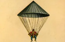 Lenormand's parachute, 1783, (1932). Creator: Unknown