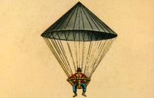 Lenormand's parachute, 1783, (1932). Creator: Unknown