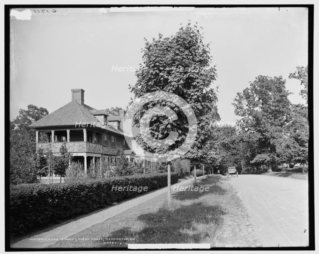 Lenox Street, Chevy Chase, Washington, D.C. i.e. Maryland, between 1900 and 1906. Creator: Unknown.