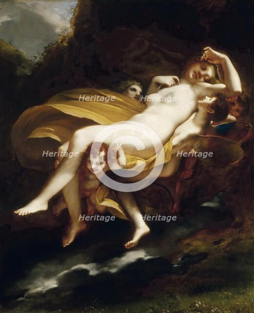 L'enlevement de Psyche (Psyche is abducted by the winds), ca 1808. Creator: Prud'hon, Pierre-Paul (1758-1823).