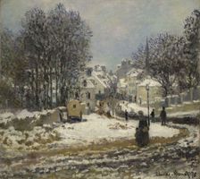 L'Entrée de la Grande Rue à Argenteuil, l'hiver, 1875. Creator: Monet, Claude (1840-1926)