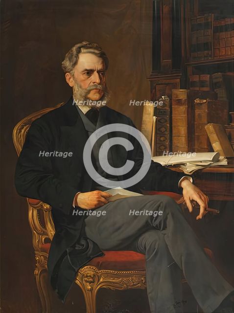 Leo Graf Thun-Hohenstein, c1881. Creator: August Eisenmenger.