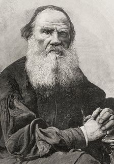 Leo Tolstoy, (1828-1910), Russian writer, 1898. Creator: Arturo Carretero y Sánchez