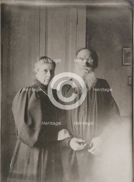 Leo Tolstoy and Sophia Andreevna.