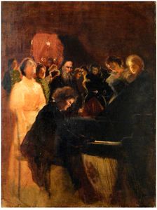 Leo Tolstoy at the concert given by Anton Rubinstein