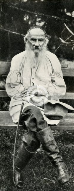 Leo Tolstoy, c1908, (1947).  Creator: Sergey Mikhaylovich Prokudin-Gorsky.