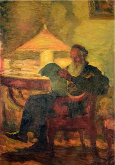 Leo Tolstoy reading