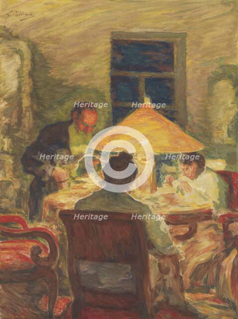 Leo Tolstoy with His Family, 1900s.