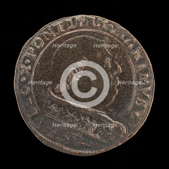Leo X (Giovanni de' Medici, 1475-1521), Pope 1513 [obverse], 16th century. Creator: Unknown.