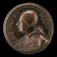 Leo X (Giovanni de Medici, 1475-1521), Pope 1513 [obverse], c. 1513/1515. Creator: Unknown