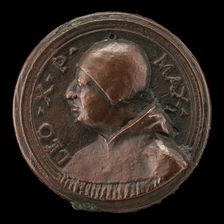 Leo X (Giovanni de Medici, 1475-1521), Pope 1513 [obverse], c. 1513/1515. Creator: Unknown