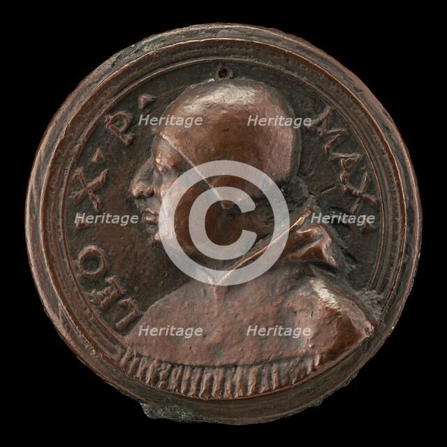 Leo X (Giovanni de' Medici, 1475-1521), Pope 1513 [obverse], c. 1513/1515. Creator: Unknown.