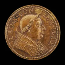 Leo X (Giovanni de Medici, 1475-1521), Pope 1513 [obverse]. Creator: Unknown