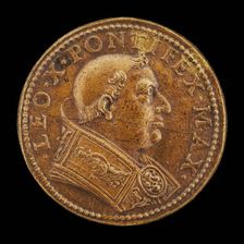 Leo X (Giovanni de Medici, 1475-1521), Pope 1513 [obverse]. Creator: Unknown