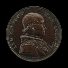 Leo XII (Annibale della Genga, 1760-1829), Pope 1823 [obverse], 1825. Creator: Giuseppe Girometti