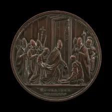 Leo XII and Cardinals Concluding the Jubilee Year [reverse], 1825. Creator: Giuseppe Girometti