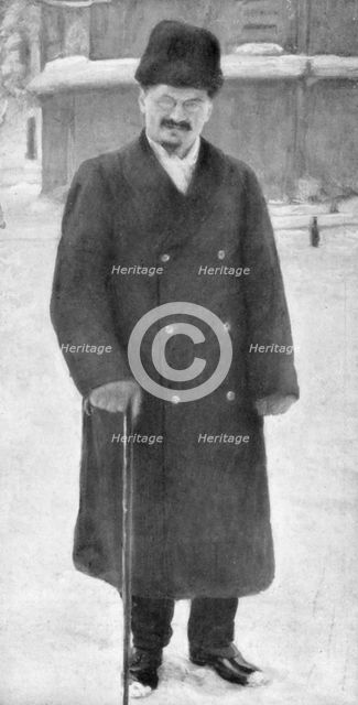 Leon Trotsky at Brest-Litovsk, 7th January 1918, (1929). Artist: Unknown