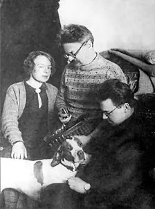 Leon Trotsky and his family, Alma Ata, USSR, 1928. Artist: Anon