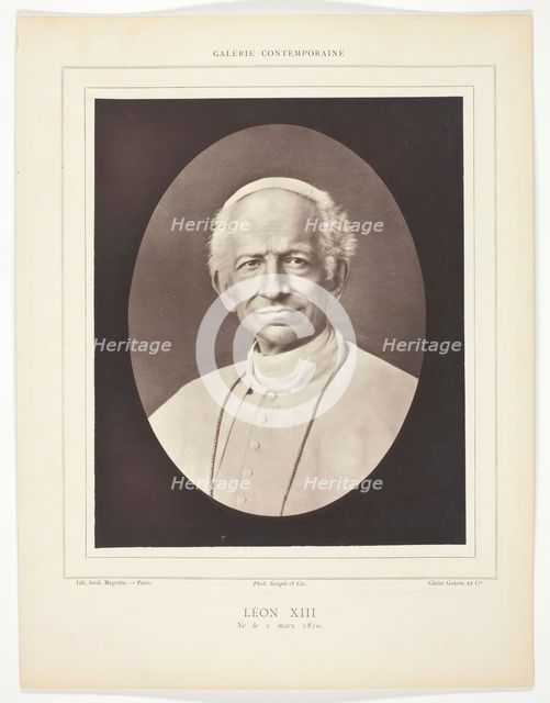 Léon XIII, 1875/79. Creator: Goupil and Co.