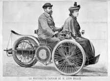 Leon Bollee's Voiturette car, 1896. Artist: Henri Meyer