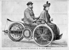 Leon Bollee's Voiturette car, 1896. Artist: Henri Meyer