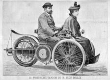 Leon Bollee's Voiturette car, 1896. Artist: Henri Meyer
