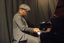 Leon Daniel, David Angol Quartet, Verdict Jazz Club, Brighton, East Sussex, 17 Feb 2023. Creator: Brian O'Connor