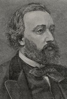 Léon Gambetta, (1838-1882), French statesman, one of the founders of the Third Republic, 1891. Creator: Unknown