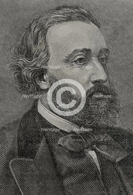 Léon Gambetta, (1838-1882), French statesman, one of the founders of the Third Republic, 1891.  Creator: Unknown.
