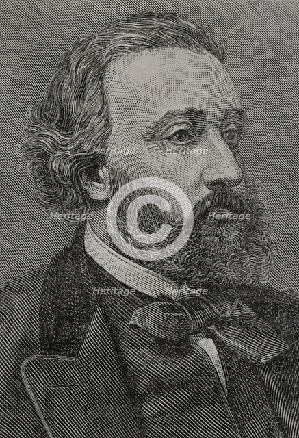 Léon Gambetta, (1838-1882), French statesman, one of the founders of the Third Republic, 1891.  Creator: Unknown.