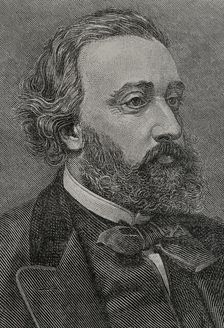 Léon Gambetta, (1838-1882), French statesman, one of the founders of the Third Republic, 1891. Creator: Unknown