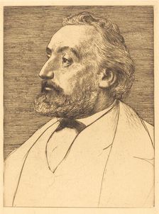 Leon Gambetta, 2nd plate. Creator: Alphonse Legros